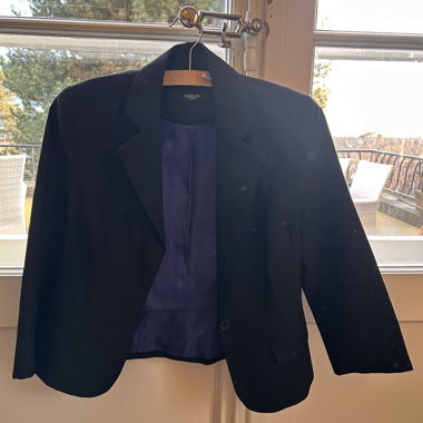 Black Redoute Blazer with 3/4 Sleeves
