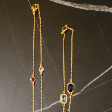 Goldige Crystal Kette