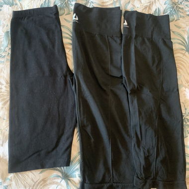 Schwarze Sportleggings