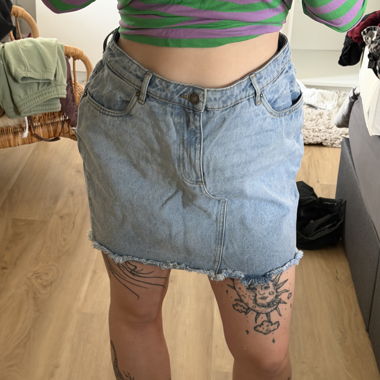 Jupe en jean Urban Classics Slim Fit W33