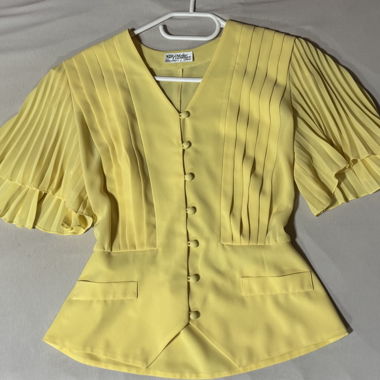 Chemisier vintage jaune