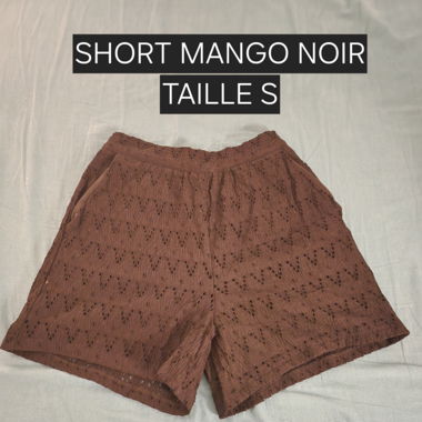 Petit short noir Mango