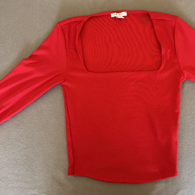 Top rouge 