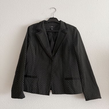 H&M Women’s Black Polka-Dot Blazer