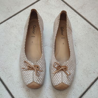 Ballerines en cuir Gabor à pois