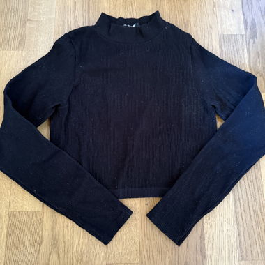 Black Ribbed Sweater