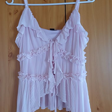 Pink flowy top
