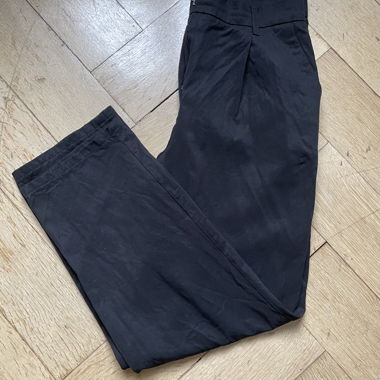 « Achète-toi le bonheur » - Pantalon en tissu noir M