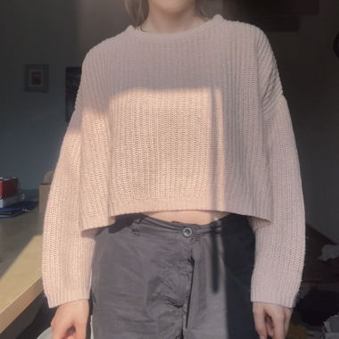 light pink pullover