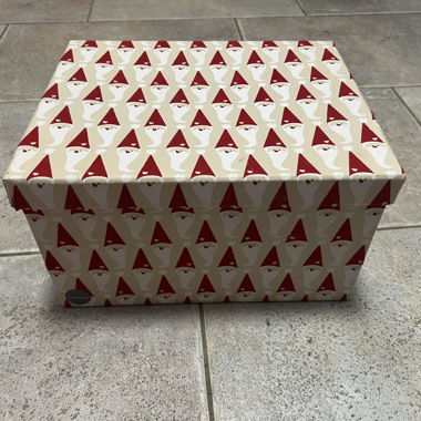 Boîte de Noël avec motif de nains