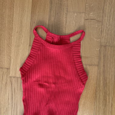 Red crop top