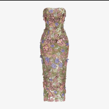 Floral Lace Corset Dress