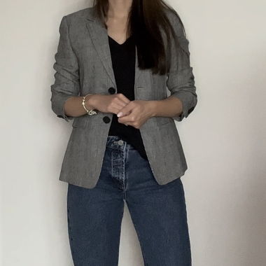 Massimo Dutti Blazer aus 100% Leinen