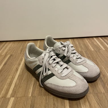 Adidas Samba sneakers white/green
