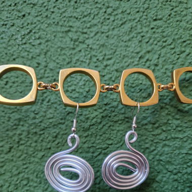 ohrringe selfmade alu silber