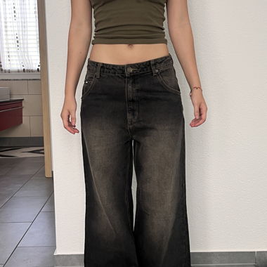 Minga London Baggy Black Jeans