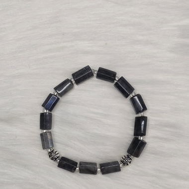 Bracelet Agate bleu 