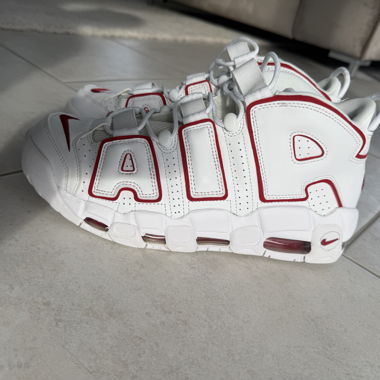 Nike Air More Uptempo Sneaker bianco/rosso