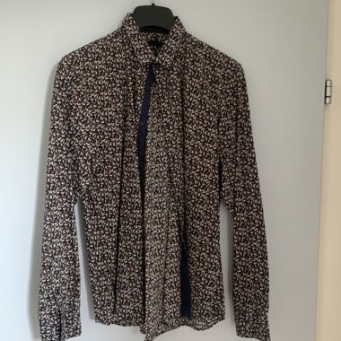 Chemise à manches longues à motif