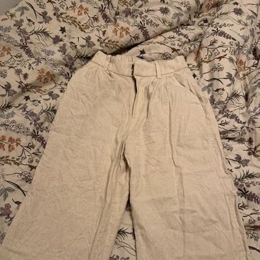 Leinenhose beige