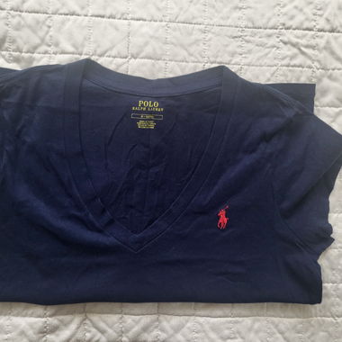 Polo Ralph Lauren navy V-neck T-shirt