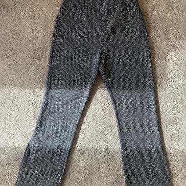 Pantaloni sartoriali in tweed blu ZARA