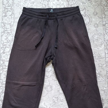 Brown Sweatpants in Washed Look