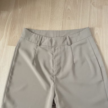 Beige Stoffhose 