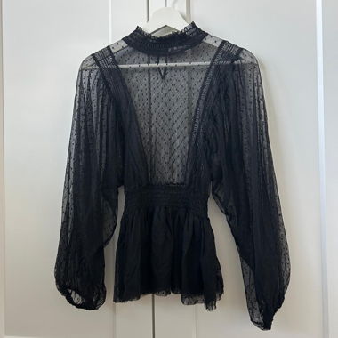 Beautiful Black Lace Blouse in Stockholm Style