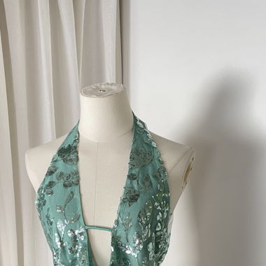 Green Glitter Top 