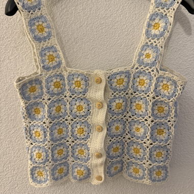 Haut court au crochet