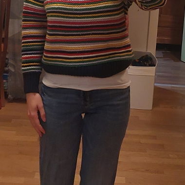 Strickpullover farbig