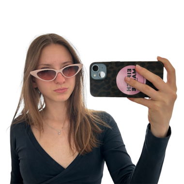 Pink Cat-Eye Sunglasses