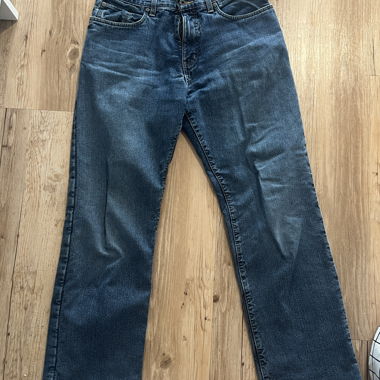 Jeans a gamba dritta blu Eddie Bauer