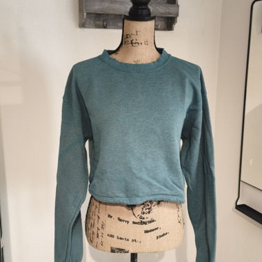 BDG Crop Sweatshirt gruen S