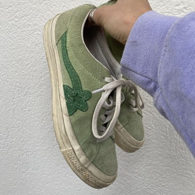Sneakers Converse Golf le Fleur in suede verde