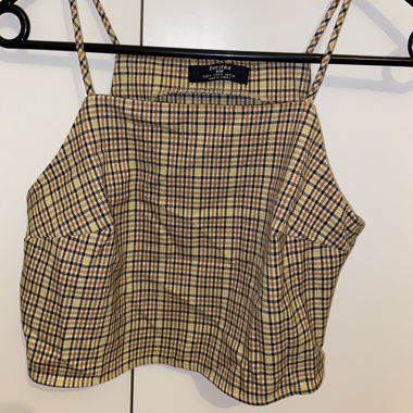 Mini crop top a quadri