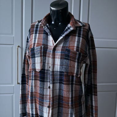 Giacca-camicia a quadri Zara S