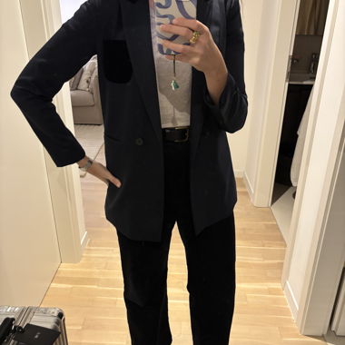 Sandro Black Blazer 