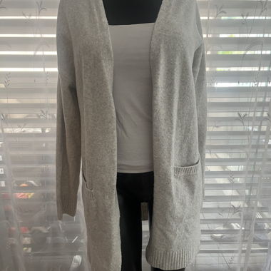 Grey Knit Cardigan