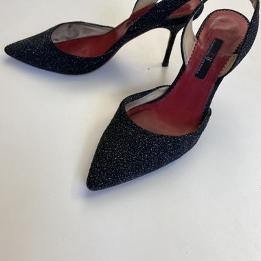 Glitter pumps by Carolina Herrera