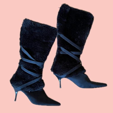 Vintage Fur Boots
