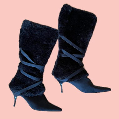 Vintage Fur Boots