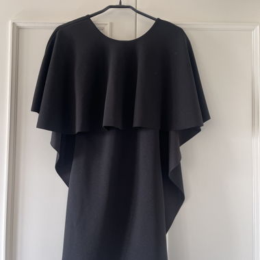 Black cape dress