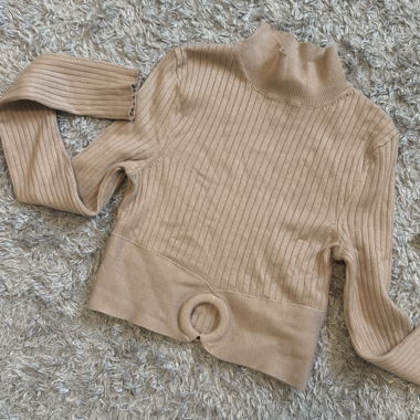 Beige Stricktop