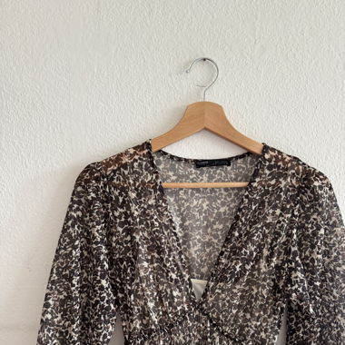 Midi-Kleid mit Blumenmuster