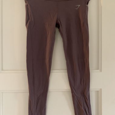 Leggings viola GYMSHARK con tasche laterali XS