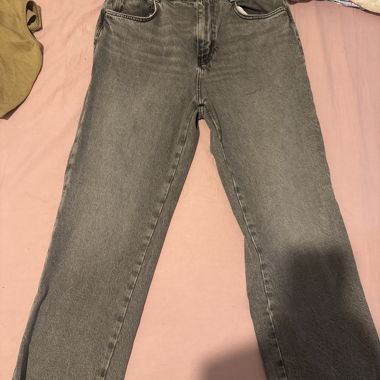 Pantalon évasé vintage à bord brut 