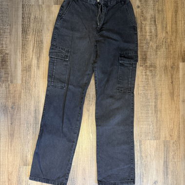 Black Cargo Jeans