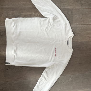 Calvin Klein Jeans weisses Sweatshirt M